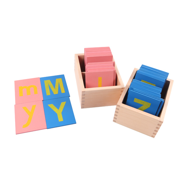 Lower and Capital Case Sandpaper Letters-English Print L012
