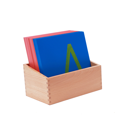 Sandpaper Letters, Capital Case Print, with Box- English Print L015