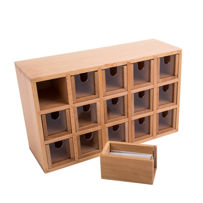 Wooden Container for Lables (Small) L220