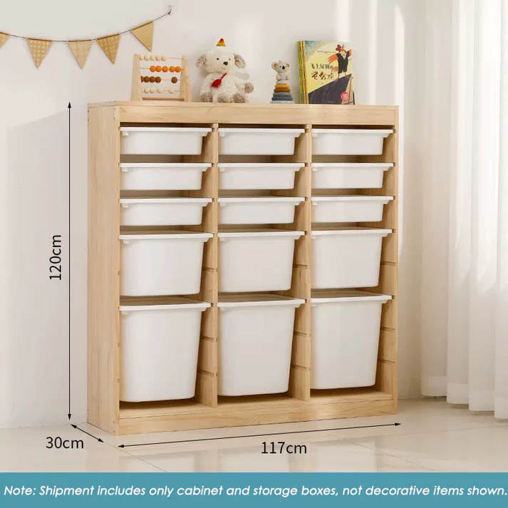 Storage Combination with Boxes &ndash;117&times;30&times;120cm