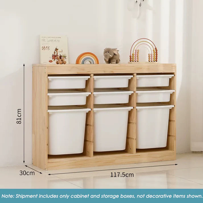 Storage Combination with Boxes &ndash;117&times;30&times;81cm