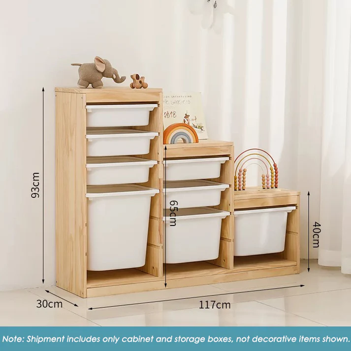 Storage Combination with Boxes &ndash;117&times;30&times;93cm