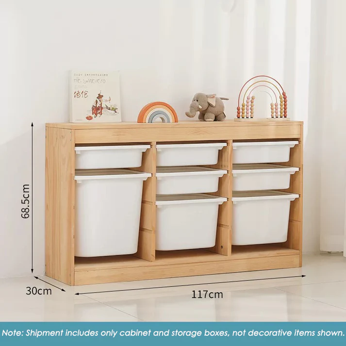 Storage Combination with Boxes &ndash;117&times;30&times;68.5cm